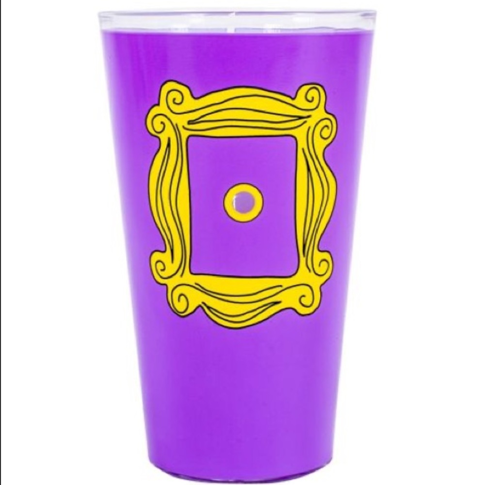 Set of 2 Glasses FRIENDS TV show 16 oz Drinking Glasses Central Perk